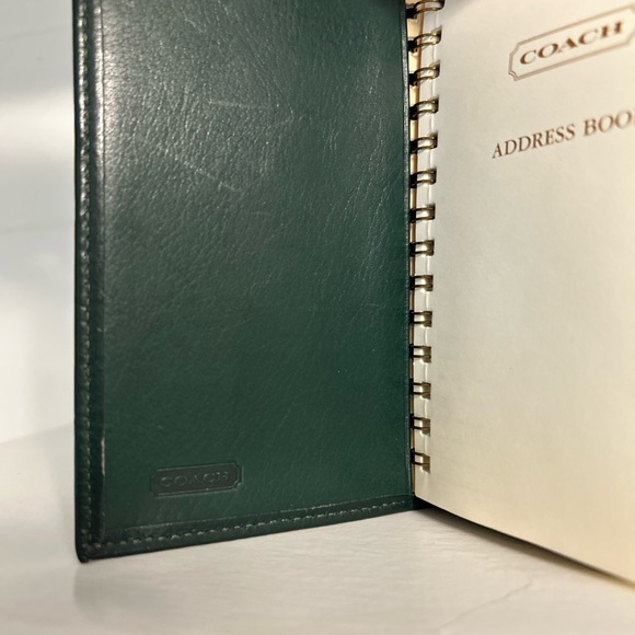 Green Vintage Coach Address Book - Picture 3 of 11